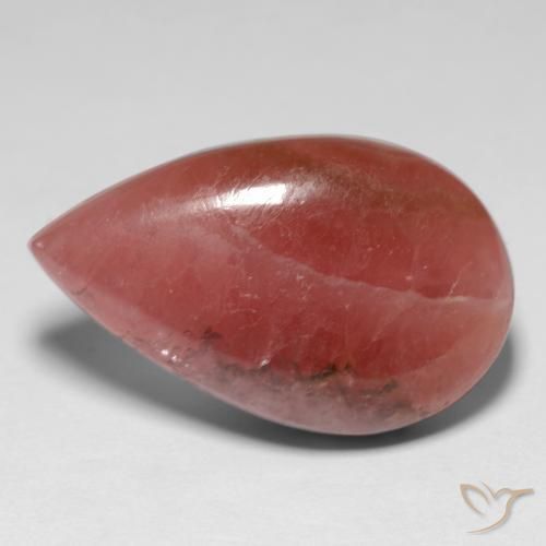 14.36 ct Multicolor Rhodochrosite Stone, Natural Rhodochrosite in Pear Cabochon Shape for Sale