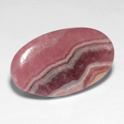 10.63 ct Multicolor Rhodochrosite Stone, Natural Rhodochrosite in Oval Cabochon Shape for Sale