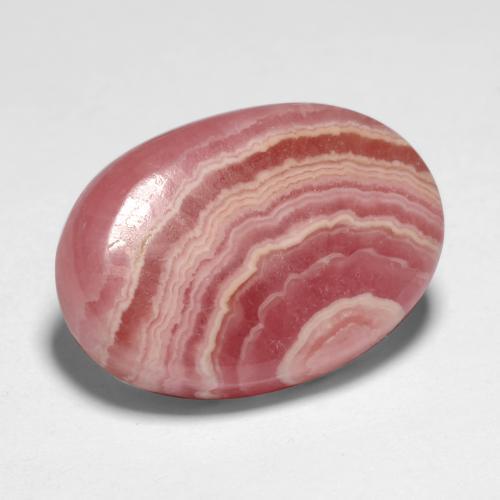 10.29 ct Multicolor Rhodochrosite Stone, Natural Rhodochrosite in Oval Cabochon Shape for Sale