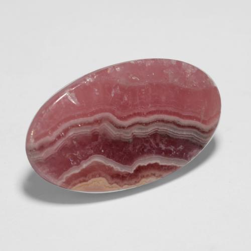 11.67 ct Multicolor Rhodochrosite Stone, Natural Rhodochrosite in Oval Cabochon Shape for Sale