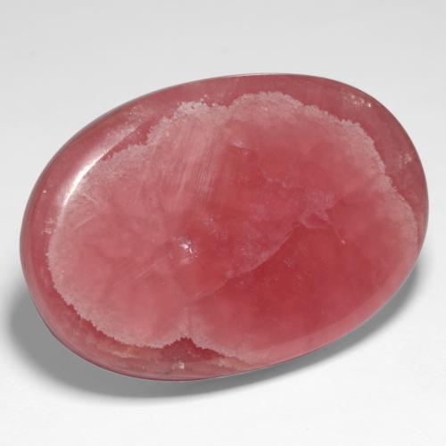 69.11 ct Multicolor Rhodochrosite Stone, Natural Rhodochrosite in Oval Cabochon Shape for Sale