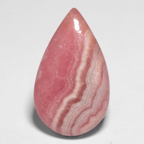 8.11 ct Multicolor Rhodochrosite Gemstone, Rhodochrosite Gem in Pear Cabochon Shape for Sale.