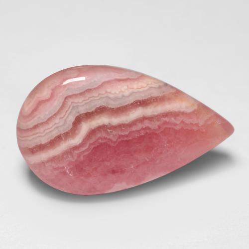 8.11 ct Multicolor Rhodochrosite Stone, Natural Rhodochrosite in Pear Cabochon Shape for Sale