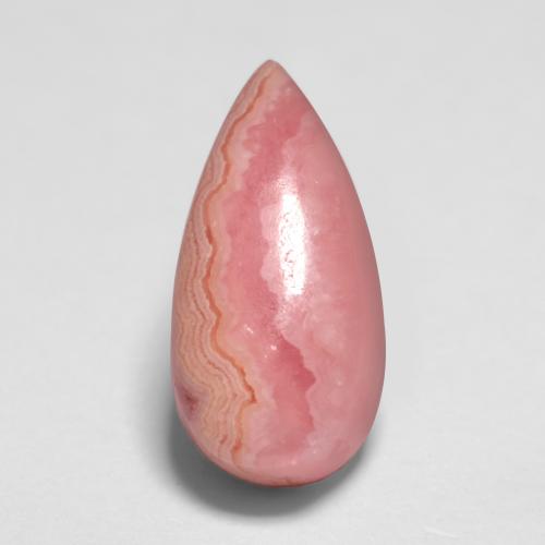 2.65 ct Multicolor Rhodochrosite Gemstone, Rhodochrosite Gem in Pear Cabochon Shape for Sale.