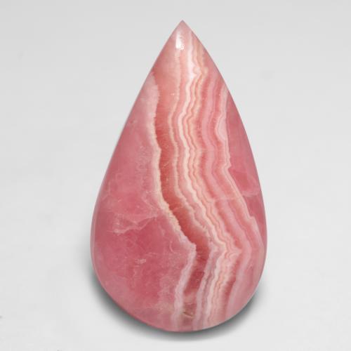 Multicolor Rhodochrosite Gem - 10.8ct Pear Cabochon (ID: 546152)