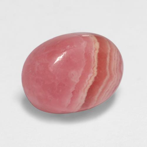 2.48 ct Multicolor Rhodochrosite Stone, Natural Rhodochrosite in Oval Cabochon Shape for Sale