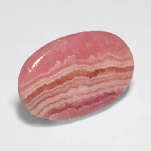 11.55 ct Multicolor Rhodochrosite Stone, Natural Rhodochrosite in Oval Cabochon Shape for Sale