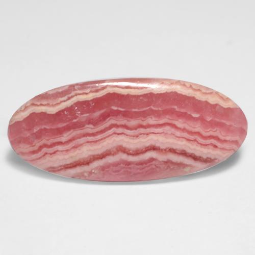 Multicolor Rhodochrosite Gem - 15.4ct Oval Cabochon (ID: 546216)