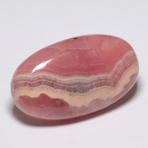 28.25 ct Multicolor Rhodochrosite Stone, Natural Rhodochrosite in Oval Cabochon Shape for Sale