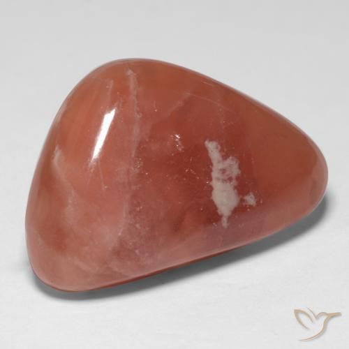 21.28 ct Multicolor Rhodochrosite Stone, Natural Rhodochrosite in Fancy Cabochon Shape for Sale