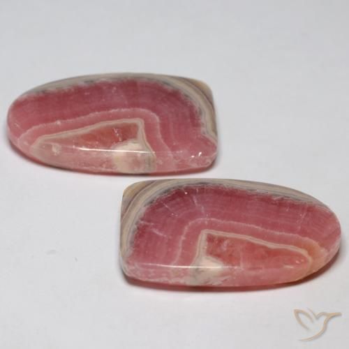 Rhodochrosite Gemstones in 23.4 x 14.3 mm Size for Sale, Rhodochrosite Stones in Multicolor Color