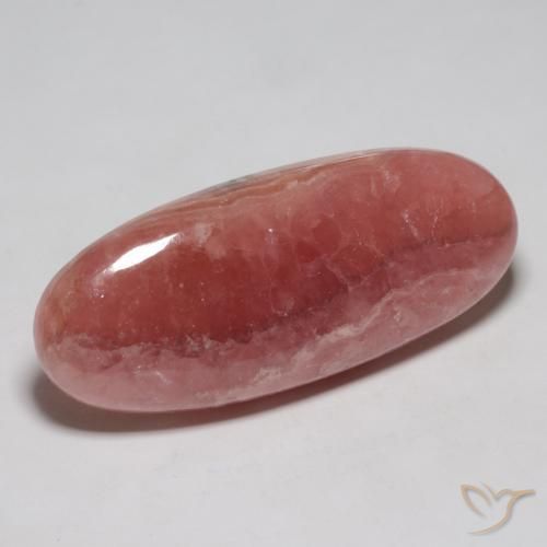 46.16 ct Multicolor Rhodochrosite Stone, Natural Rhodochrosite in Oval Cabochon Shape for Sale