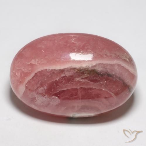 48.14 ct Multicolor Rhodochrosite Stone, Natural Rhodochrosite in Oval Cabochon Shape for Sale