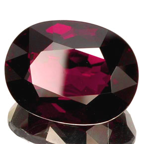 18.30 ct Red Rhodolite Garnet Stone, Natural Rhodolite Garnet in Oval Facet Shape for Sale