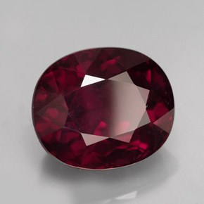 13.09 ct Red Rhodolite Garnet Stone, Natural Rhodolite Garnet in Oval Facet Shape for Sale