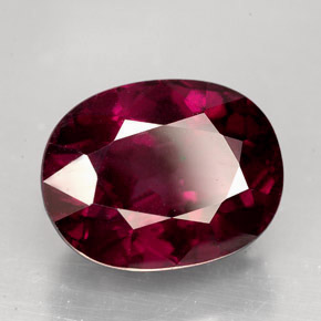 11.53 ct Red Rhodolite Garnet Stone, Natural Rhodolite Garnet in Oval Facet Shape for Sale