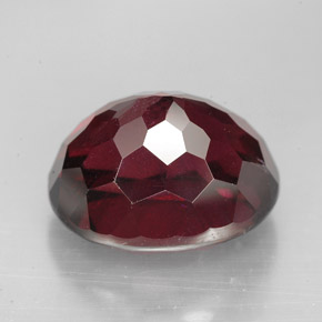 Rhodolite Garnet Gemstone in 13.7 x 11.2 mm Size for Sale, Rhodolite Garnet Stone in Purple Red Color