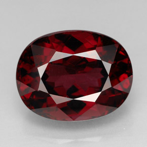 11.54 ct Red Rhodolite Garnet Gemstone, Rhodolite Garnet Gem in Oval Facet Shape for Sale.
