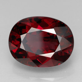 11.54 ct Red Rhodolite Garnet Stone, Natural Rhodolite Garnet in Oval Facet Shape for Sale