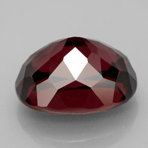 Rhodolite Garnet Gemstone in 14.3 x 11.2 mm Size for Sale, Rhodolite Garnet Stone in Deep Red Color