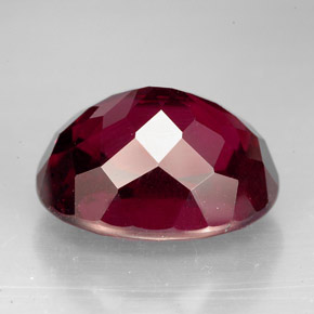Rhodolite Garnet Gemstone in 13.6 x 10.9 mm Size for Sale, Rhodolite Garnet Stone in Purple Red Color