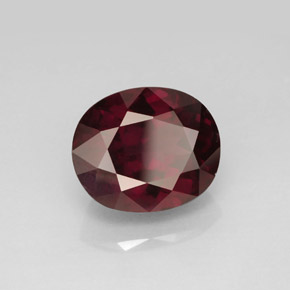6.85 ct Red Rhodolite Garnet Stone, Natural Rhodolite Garnet in Oval Facet Shape for Sale