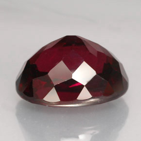 Rhodolite Garnet Gemstone in 13.4 x 10.6 mm Size for Sale, Rhodolite Garnet Stone in Deep Red Color