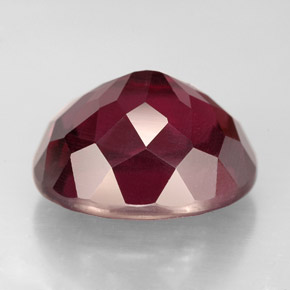 Rhodolite Garnet Gemstone in 13.4 x 11.3 mm Size for Sale, Rhodolite Garnet Stone in Purple Red Color