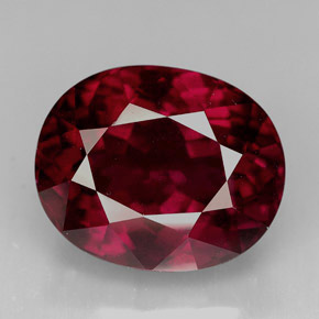 11.60 ct Red Rhodolite Garnet Gemstone, Rhodolite Garnet Gem in Oval Facet Shape for Sale.