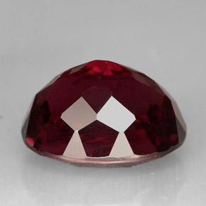 Rhodolite Garnet Gemstone in 13.8 x 11.3 mm Size for Sale, Rhodolite Garnet Stone in Pinkish Red Color