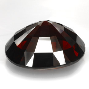 Rhodolite Garnet Gemstone in 27.3 x 22.3 mm Size for Sale, Rhodolite Garnet Stone in Deep Red Color