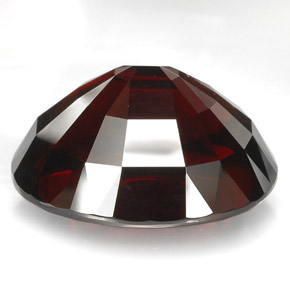 Rhodolite Garnet Gemstone in 29.4 x 23.9 mm Size for Sale, Rhodolite Garnet Stone in Deep Red Color