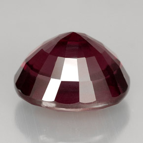 Rhodolite Garnet Gemstone in 13.7 x 11 mm Size for Sale, Rhodolite Garnet Stone in Pinkish Red Color