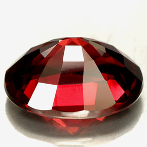 Rhodolite Garnet Gemstone in 12.2 x 9.1 mm Size for Sale, Rhodolite Garnet Stone in Deep Red Color