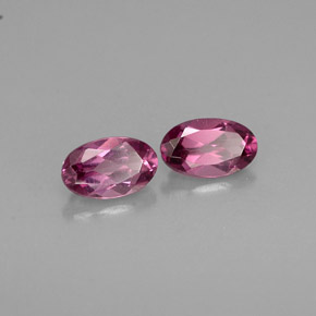 0.57 ct Pink Rhodolite Garnet Stone, Natural Rhodolite Garnet in Oval Facet Shape for Sale