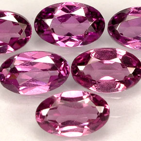 1.64 ct Pink Rhodolite Garnet Stone, Natural Rhodolite Garnet in Oval Facet Shape for Sale
