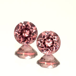 0.62 ct Pink Rhodolite Garnet Gemstone, Rhodolite Garnet Gem in Round Facet Shape for Sale.