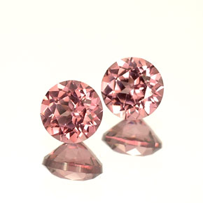 0.62 ct Pink Rhodolite Garnet Stone, Natural Rhodolite Garnet in Round Facet Shape for Sale