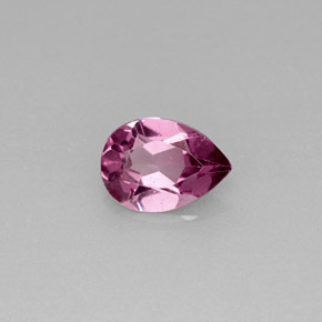 0.69 ct Violet Rhodolite Garnet Stone, Natural Rhodolite Garnet in Pear Facet Shape for Sale