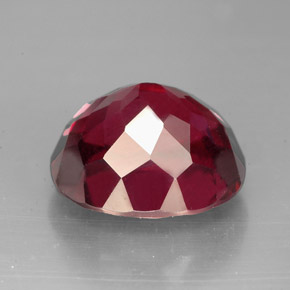 Rhodolite Garnet Gemstone in 11.4 x 10.2 mm Size for Sale, Rhodolite Garnet Stone in Raspberry Red Color