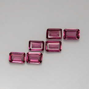 3.88 ct Pink Rhodolite Garnet Stone, Natural Rhodolite Garnet in Octagon Facet Shape for Sale