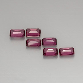 Rhodolite Garnet Gemstone in 5.8 x 3.8 mm Size for Sale, Rhodolite Garnet Stone in Purplish Pink Color