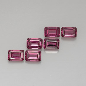 4.70 ct Pink Rhodolite Garnet Stone, Natural Rhodolite Garnet in Octagon Facet Shape for Sale