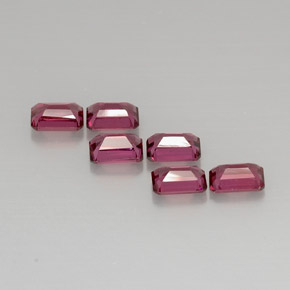 Rhodolite Garnet Gemstone in 6 x 4 mm (calibrated) Size for Sale, Rhodolite Garnet Stone in Purplish Pink Color