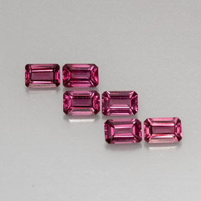 4.31 ct Pink Rhodolite Garnet Stone, Natural Rhodolite Garnet in Octagon Facet Shape for Sale