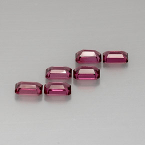 Rhodolite Garnet Gemstone in 6 x 4 mm (calibrated) Size for Sale, Rhodolite Garnet Stone in Purplish Pink Color