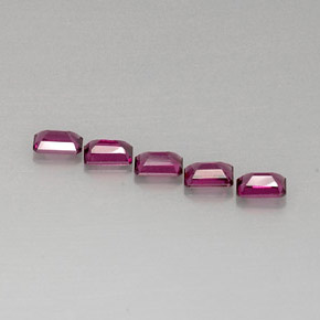Rhodolite Garnet Gemstone in 6 x 4 mm (calibrated) Size for Sale, Rhodolite Garnet Stone in Purplish Pink Color