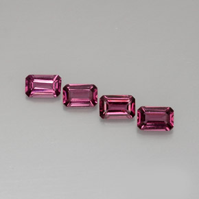 2.43 ct Pink Rhodolite Garnet Gemstone, Rhodolite Garnet Gem in Octagon Facet Shape for Sale.