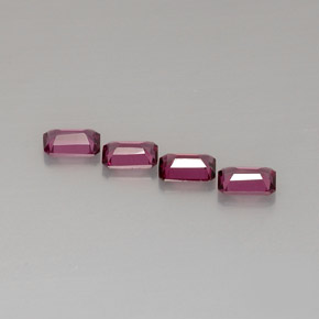 Rhodolite Garnet Gemstone in 6 x 4 mm (calibrated) Size for Sale, Rhodolite Garnet Stone in Purplish Pink Color
