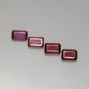 2.47 ct Pink Rhodolite Garnet Gemstone, Rhodolite Garnet Gem in Octagon Facet Shape for Sale.